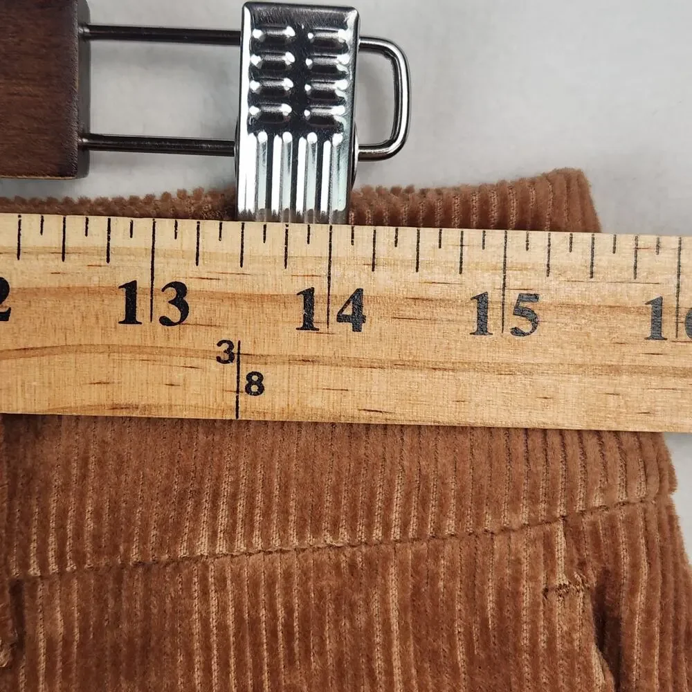 Boden Flare High Rise Corduroy Pants Dark Tan UK 14R US 10R R0180 NWT - Picture 14 of 16